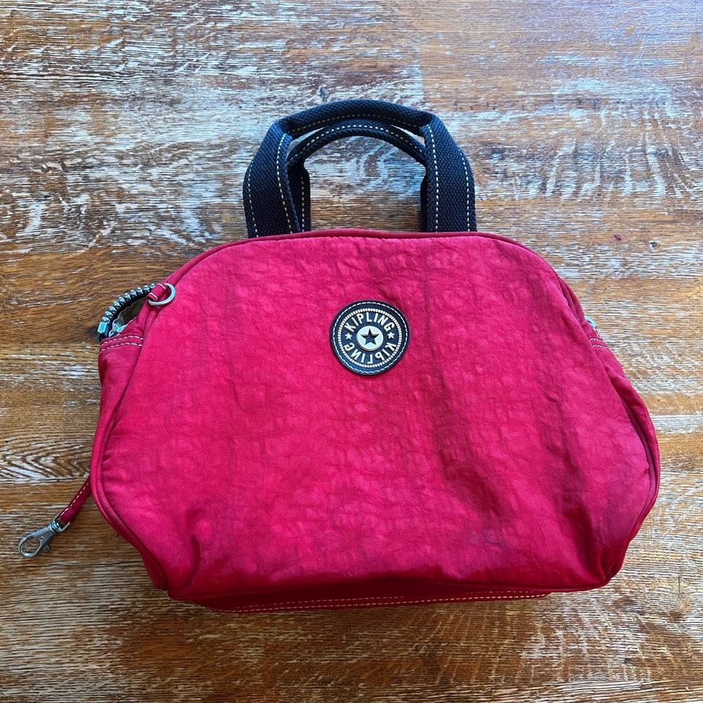 Vintage 90s Red Kipling Bag
